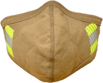 PGI BarriAire™ Gold FR Face Mask with Wrap Around Strap & Reflective Trim