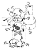 CAIRNS 360S STRUCTURAL THERMOPLASTIC FIRE HELMET