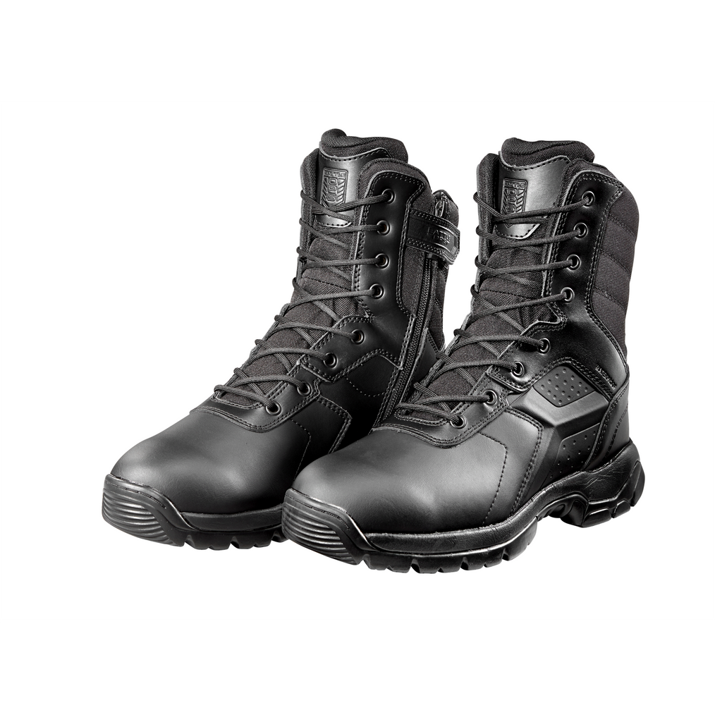 BATTLE OPS 8 INCH WATERPROOF BLACK TACTICAL BOOT SIDE ZIP COMP SAF SafeDesign Apparel Ltd