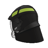 CAIRNS XF1 MODERN FIREFIGHTER HELMET - BLACK MATTE