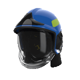 CAIRNS XF1 MODERN FIREFIGHTER HELMET - BLUE GLOSS