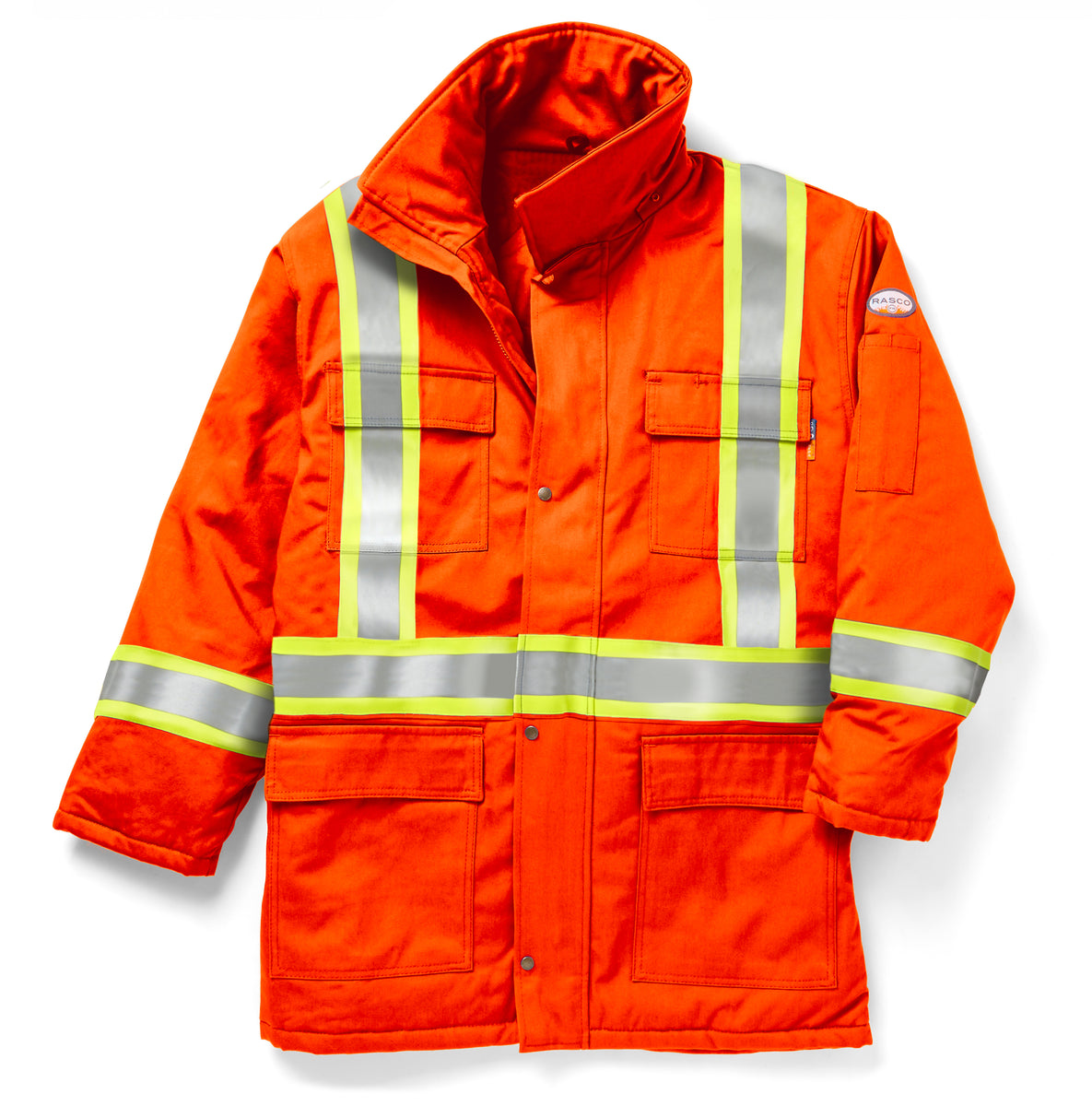RASCO FR HI VIS INSULATED PARKA JACKET SafeDesign Apparel Ltd