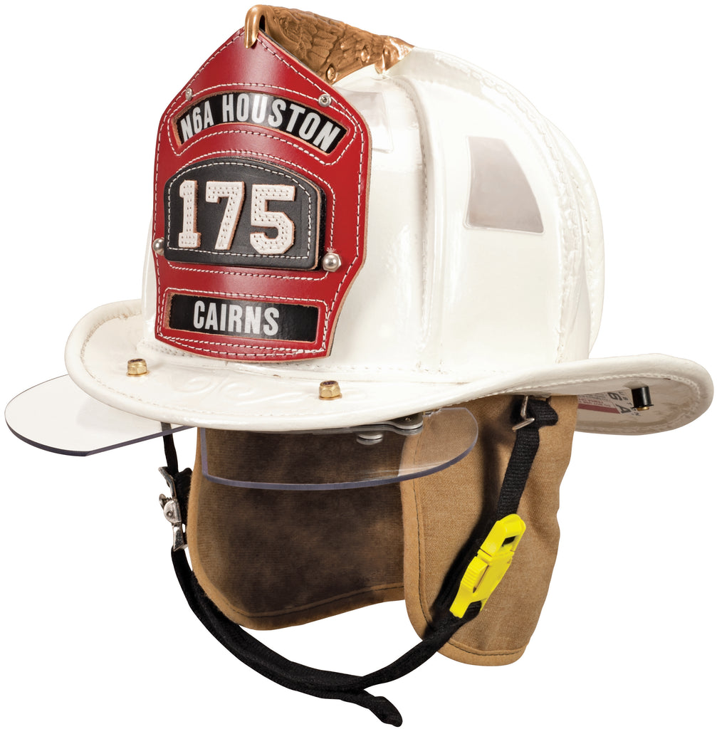 CAIRNS N6A HOUSTON™ LEATHER FIRE HELMET – SafeDesign Apparel Ltd
