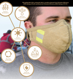 PGI BarriAire™ Gold Face Mask with Adjustable Ear Elastic